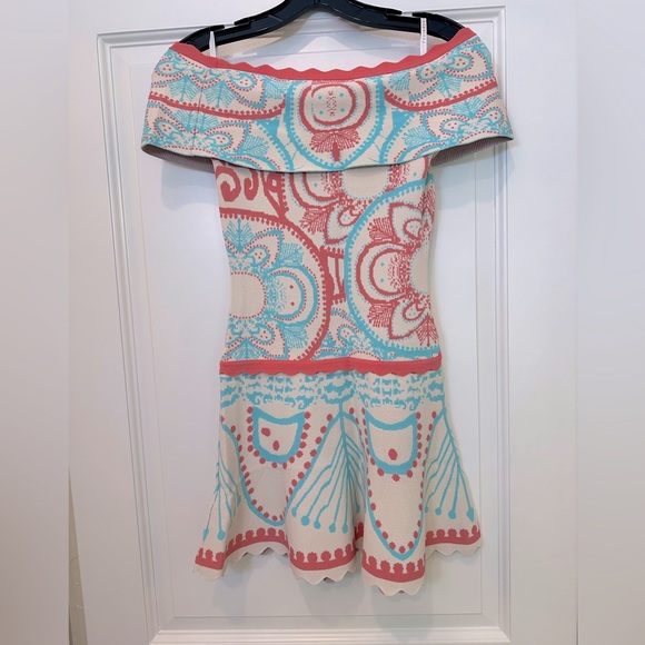 NEW Foxiedox Winnie off shoulder mini dress multi color - Picture 2 of 15